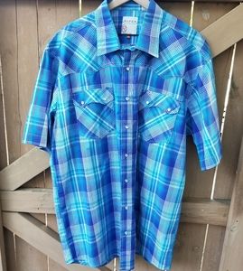 ROPER WESTERN STYLE PEARL BUTTON UP SIZE XL NWOT